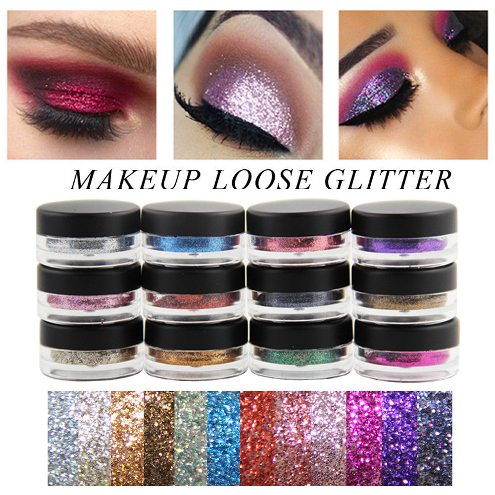 Shimmer Glitter Lip Gloss Powder Palette Glitter Lipstick Cosmetic Eye shadow