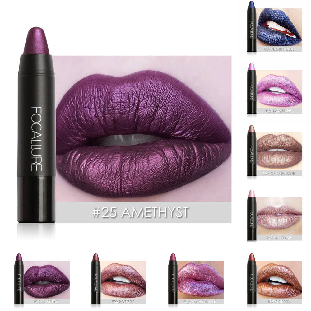 FOCALLURE Matte Lipstick Pen Waterproof Lasting 8 Color Optional Lip Makeup