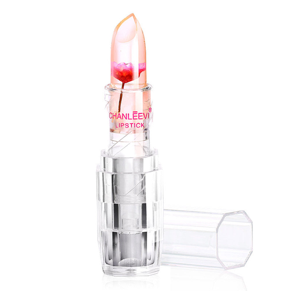 Magic Jelly Flower Color Changing Lipstick Makeup Moisturizer Lipstick Lip Gloss