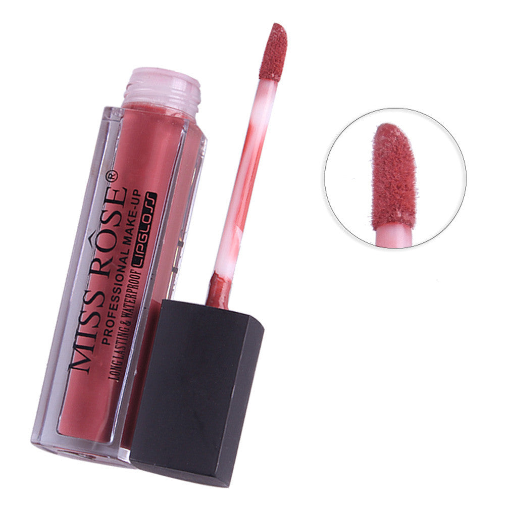MISS ROSE Liquid Lipstick Moisturizer Velvet Lipstick Cosmetic Beauty Makeup